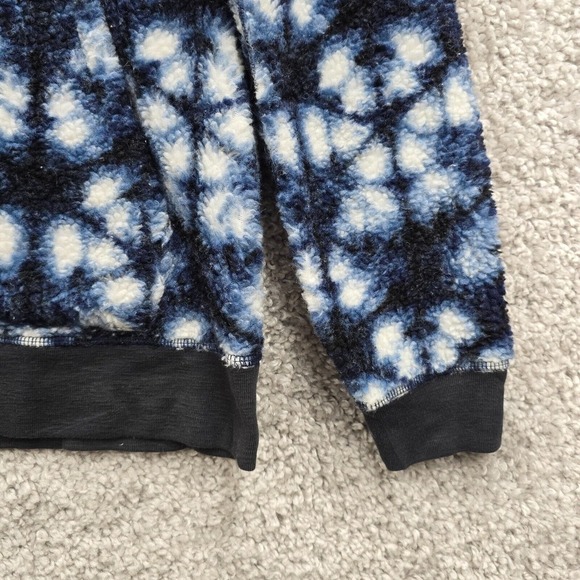Outerknown Hoodie Mens Medium Blue Tie‎ Dye Fleece Pullover Kangaroo Pocket - Picture 2 of 13
